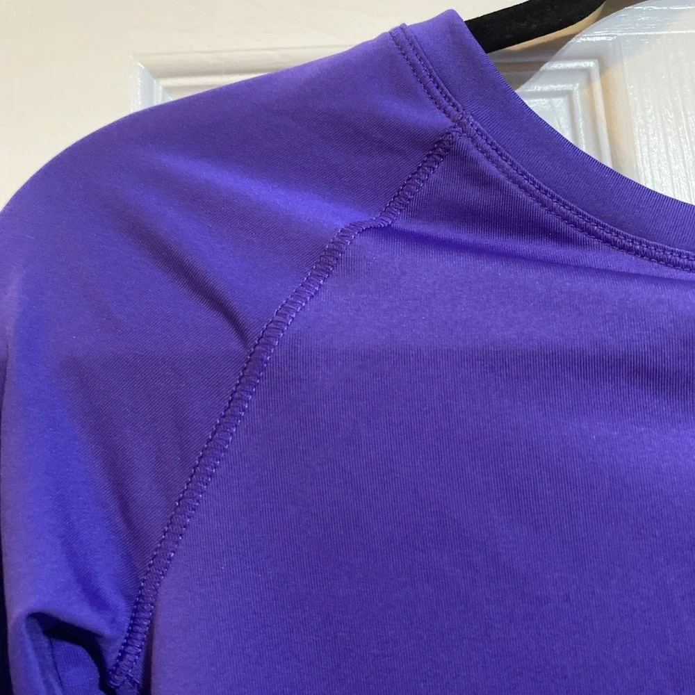 NEW AVIA GIRL Long Sleeve Rashguard LARGE 10/12 Purple NWT Purple